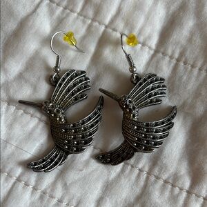 Silver Bird Earrings